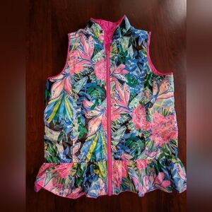 NWT Lilly Pulitzer Girls Melanie Reversible Vest, Size XL